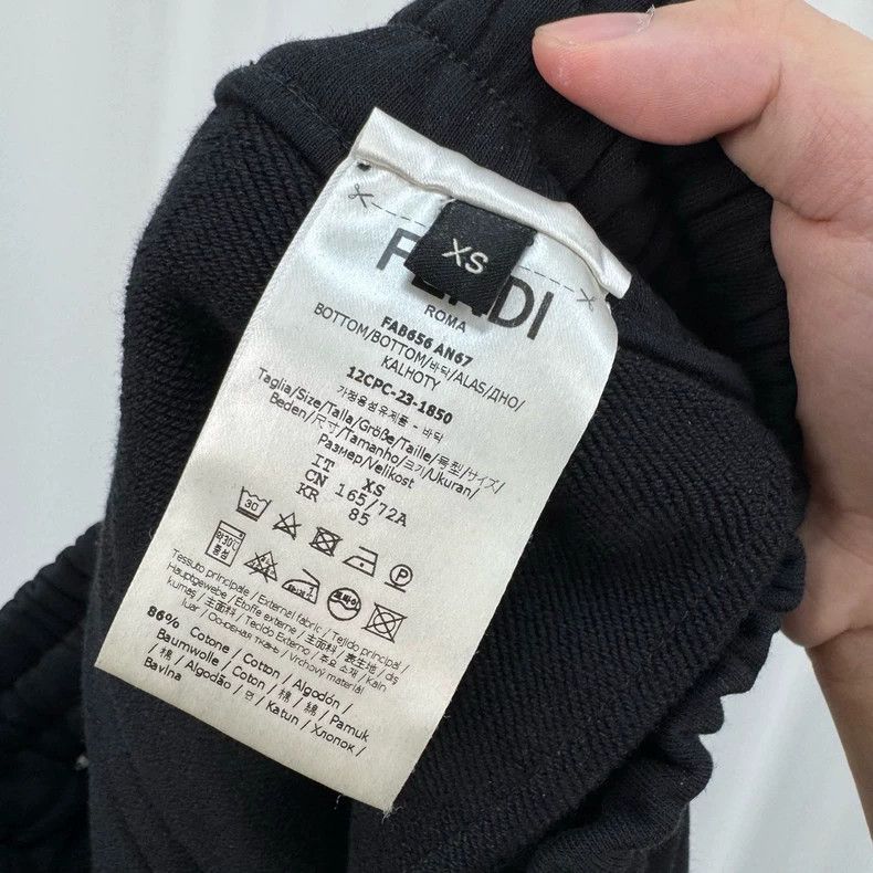 Fendi Fendi Black Monogram Shorts XS Size US 26 / EU 42 - 6 Thumbnail