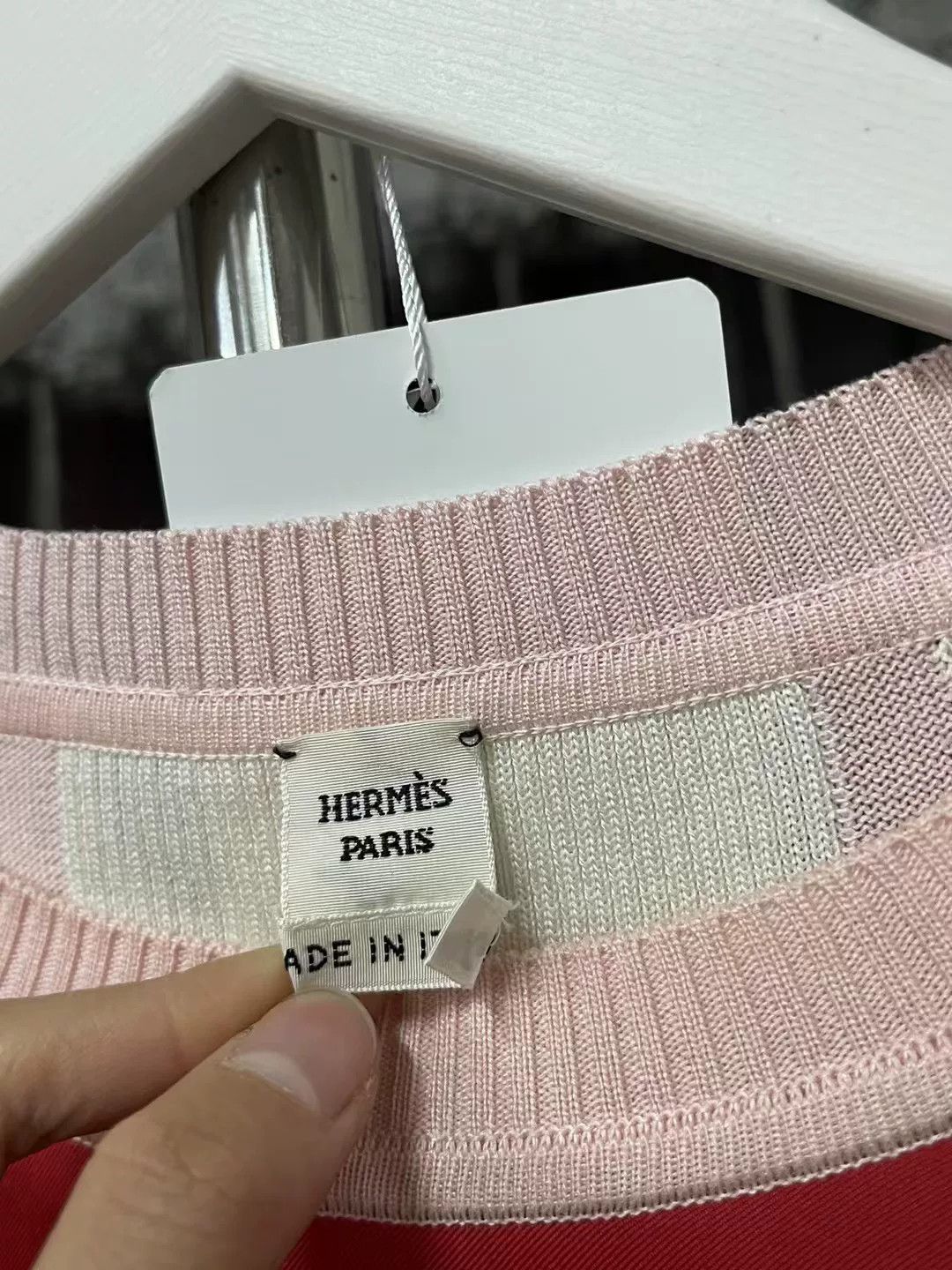 Hermes Hermes Silk Paneled Knit Long Sleeve Size US S / EU 44-46 / 1 - 5 Thumbnail