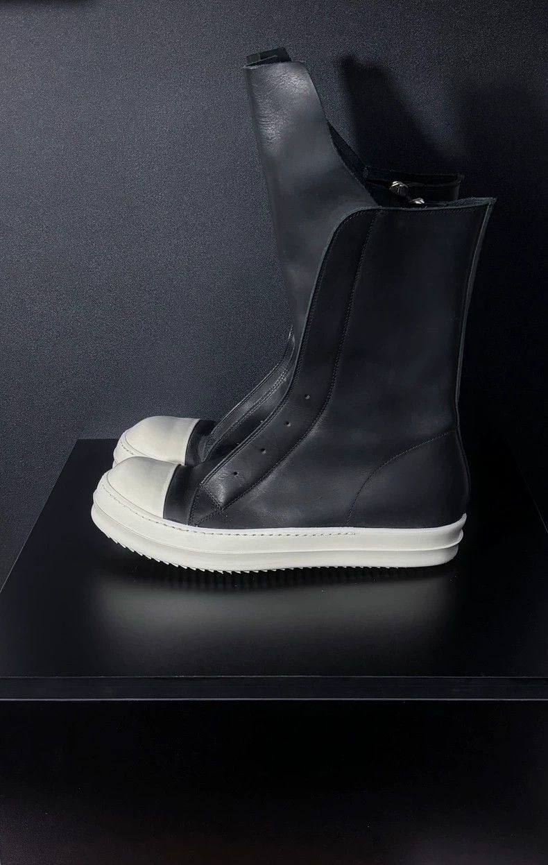 Rick Owens Rick Owens Leather High-Tongue Sneakers 15 Size US 9.5 / EU 42-43 - 4 Thumbnail