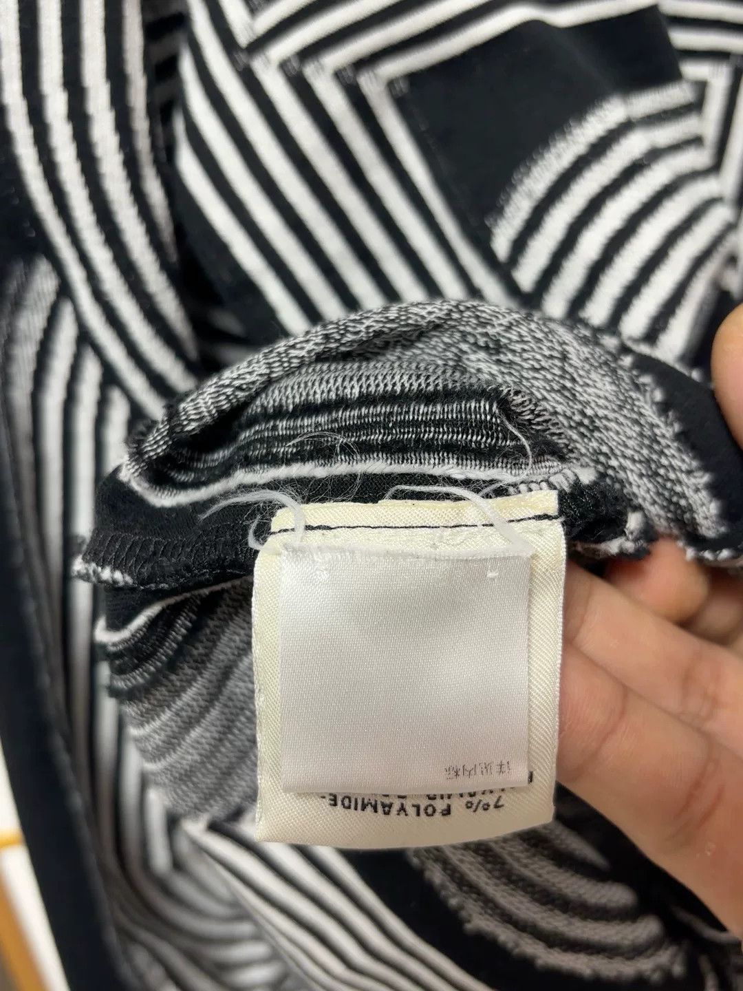 Hermes Hermes Black and White Striped Knit Top Size US S / EU 44-46 / 1 - 7 Thumbnail