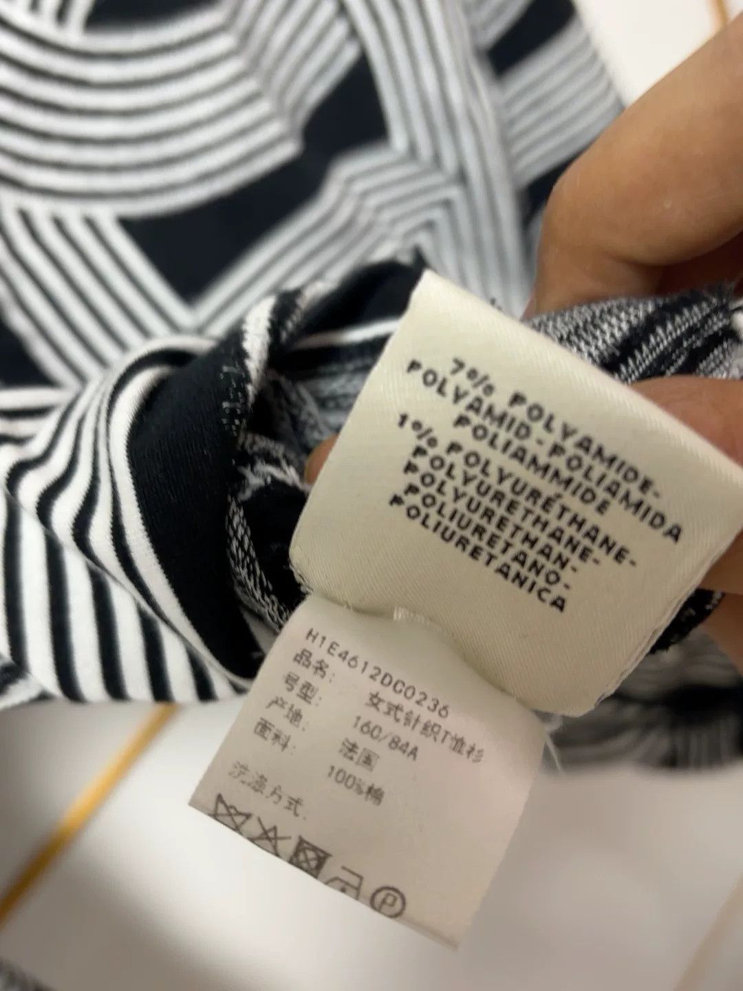 Hermes Hermes Black and White Striped Knit Top Size US S / EU 44-46 / 1 - 5 Thumbnail