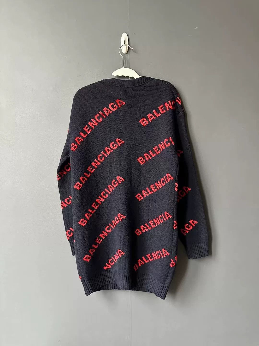 Balenciaga Balenciaga Logo Print Cardigan Size US XS / EU 42 / 0 - 2 Thumbnail