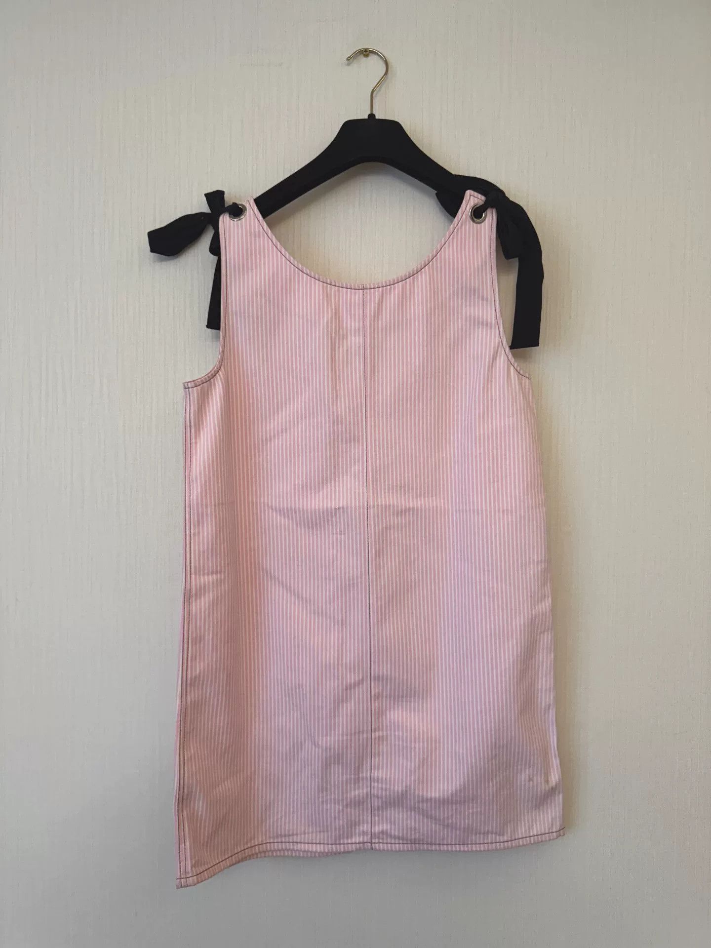 Miu Miu miu miu pink striped dress with bows Size US 38 / EU 54 - 3 Thumbnail