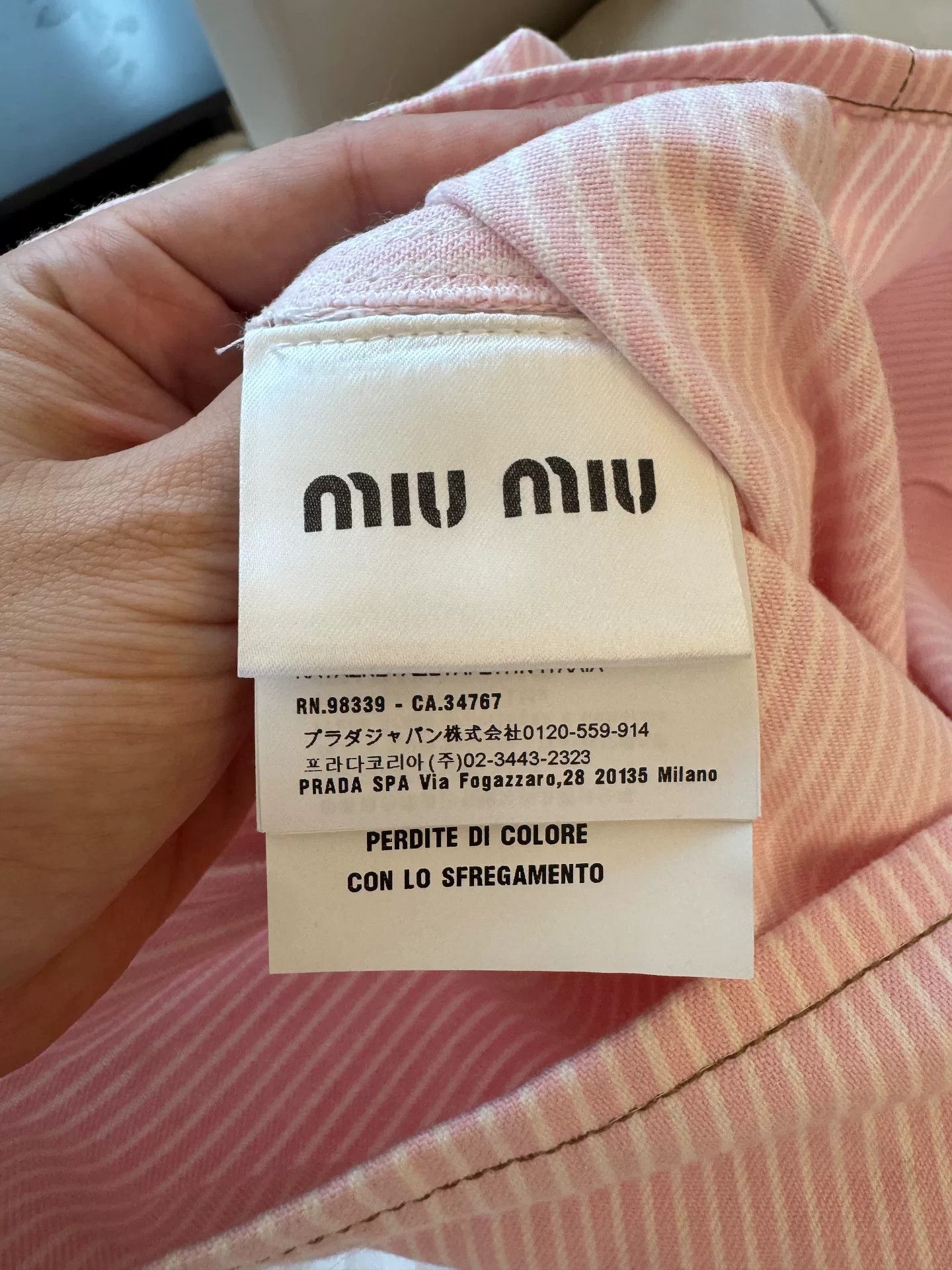 Miu Miu miu miu pink striped dress with bows Size US 38 / EU 54 - 5 Thumbnail