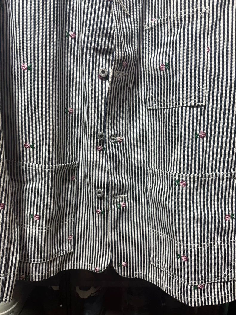 Kenzo Kenzo Striped Floral Denim Jacket Nigo Size US L / EU 52-54 / 3 - 7 Thumbnail