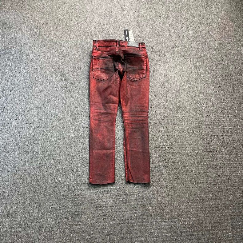 Amiri AMIRI Black Red Denim Jeans Size 29 Size US 29 - 2 Thumbnail