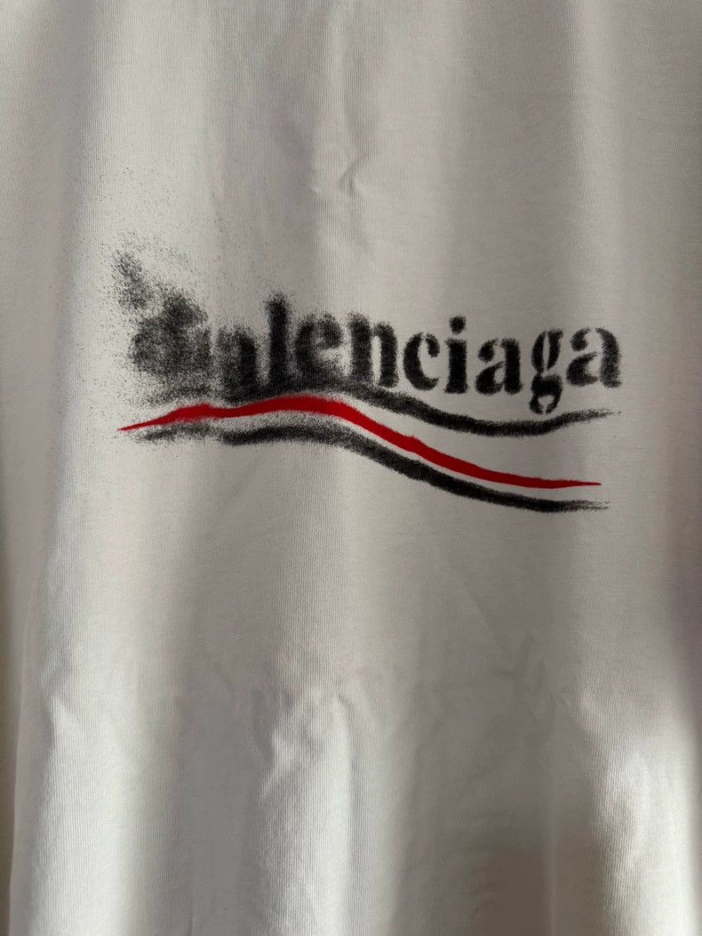 Balenciaga Balenciaga Blur Coke Short Sleeve Tee Size US S / EU 44-46 / 1 - 2 Thumbnail