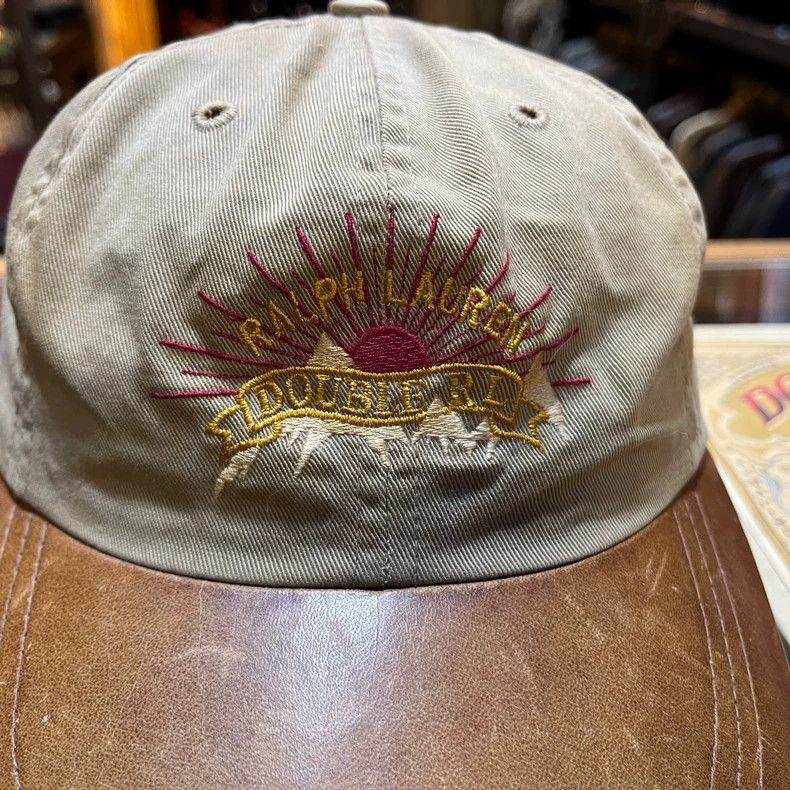 RRL Ralph Lauren RRL Vintage US-Made Leather Brim Cap Size ONE SIZE - 2 Thumbnail