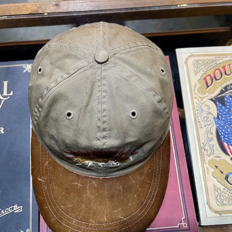 RRL Ralph Lauren RRL Vintage US-Made Leather Brim Cap Size ONE SIZE - 5 Thumbnail