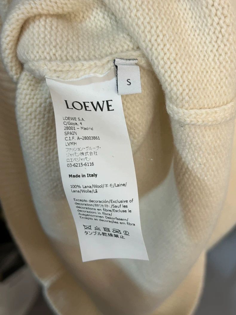 Loewe Loewe Crystal Logo Cream Sweater Size US S / EU 44-46 / 1 - 5 Thumbnail