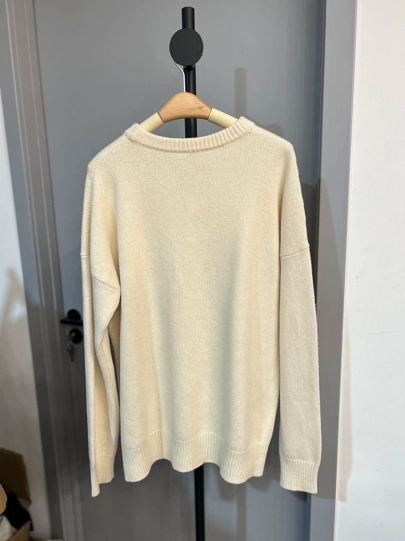 Loewe Loewe Crystal Logo Cream Sweater Size US S / EU 44-46 / 1 - 3 Thumbnail