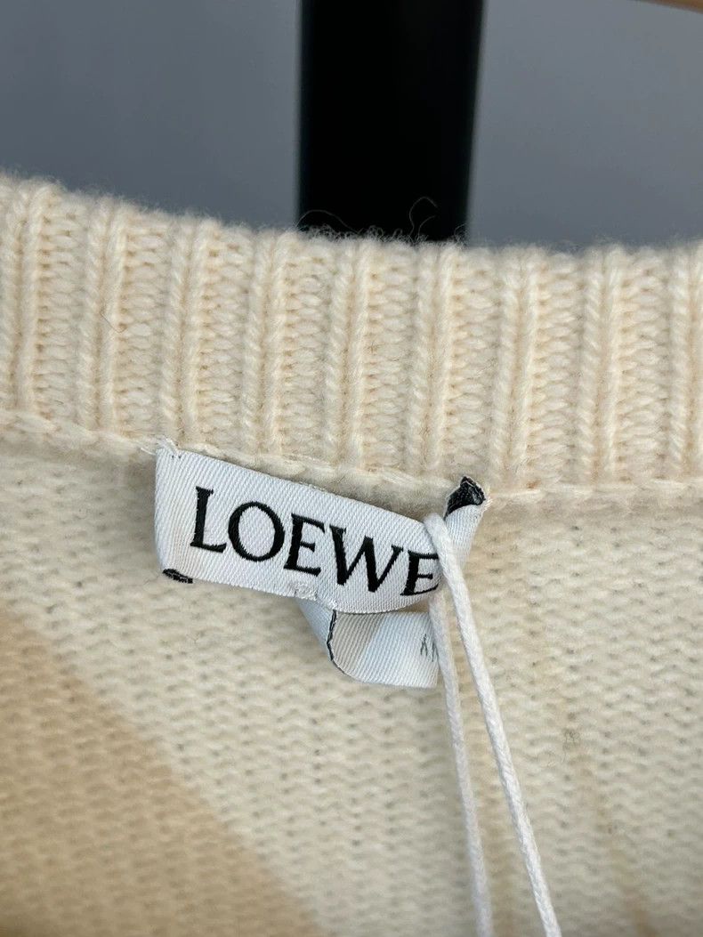 Loewe Loewe Crystal Logo Cream Sweater Size US S / EU 44-46 / 1 - 4 Thumbnail
