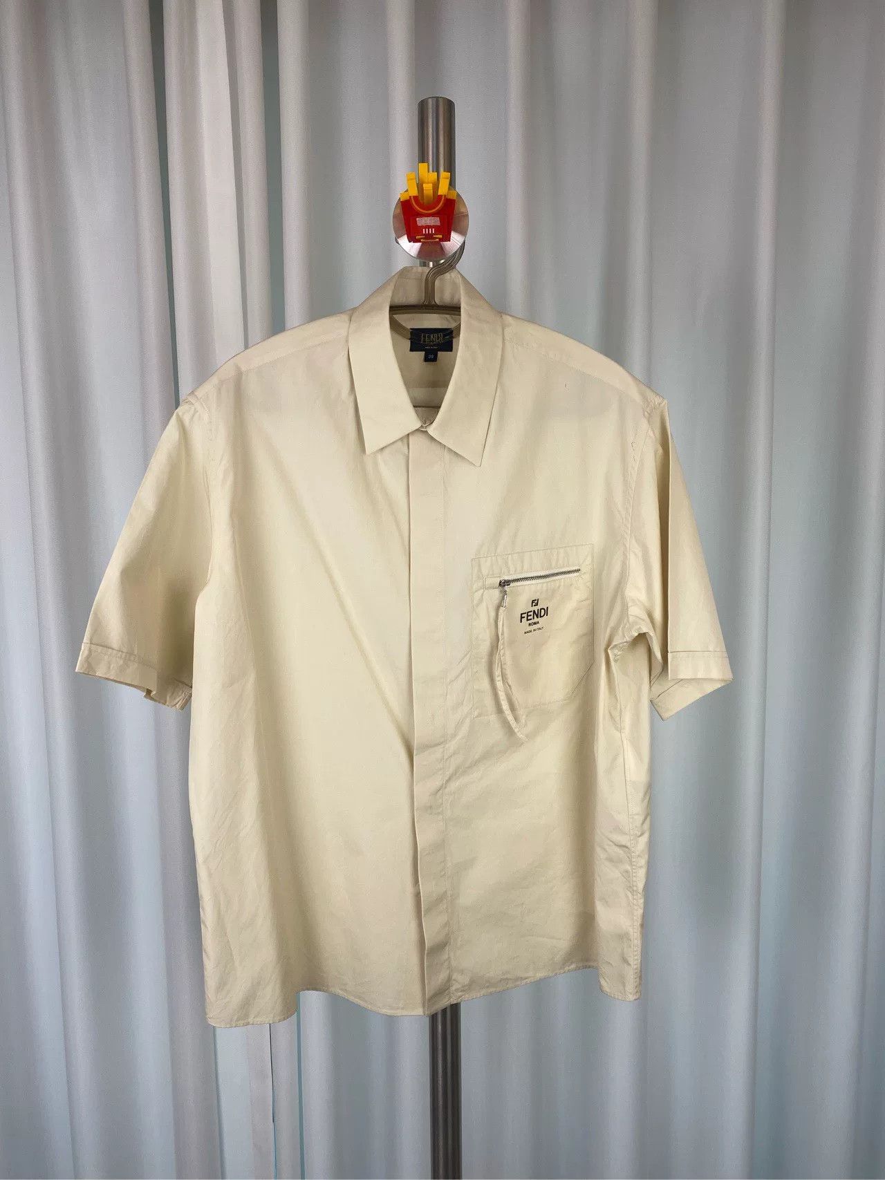 Fendi Fendi 2023 Beige Short Sleeve Shirt Size US M / EU 48-50 / 2 - 2 Thumbnail