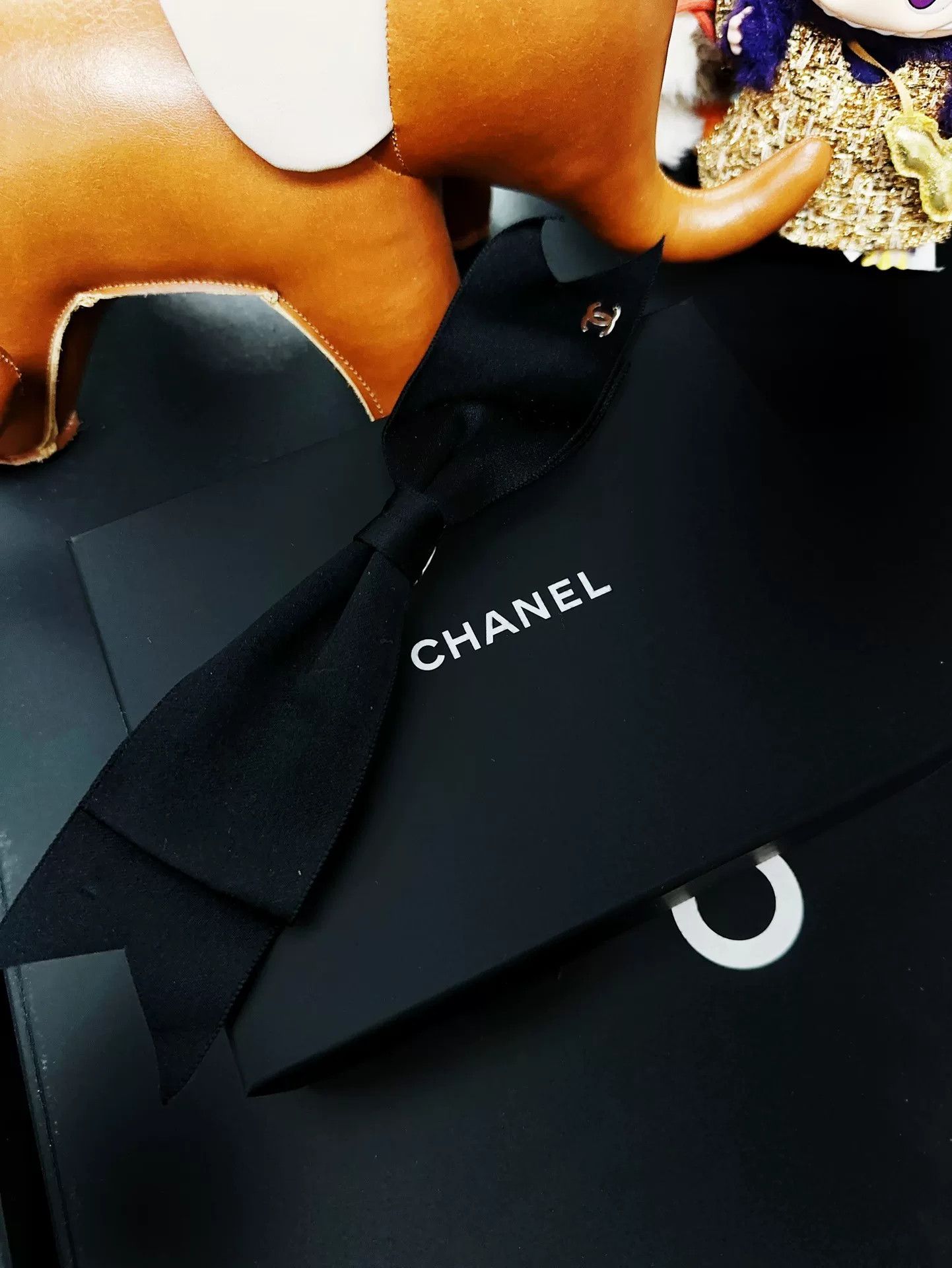 Chanel Chanel 21B Black Bow Hair Clip Size ONE SIZE - 2 Thumbnail