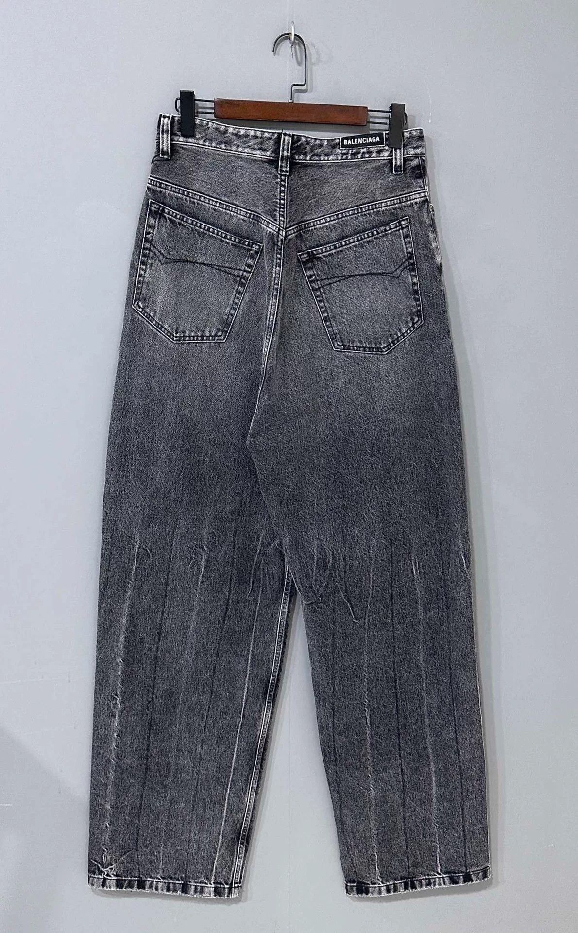 Balenciaga Balenciaga FW22 Washed Straight Jeans Size US 29 - 3 Thumbnail