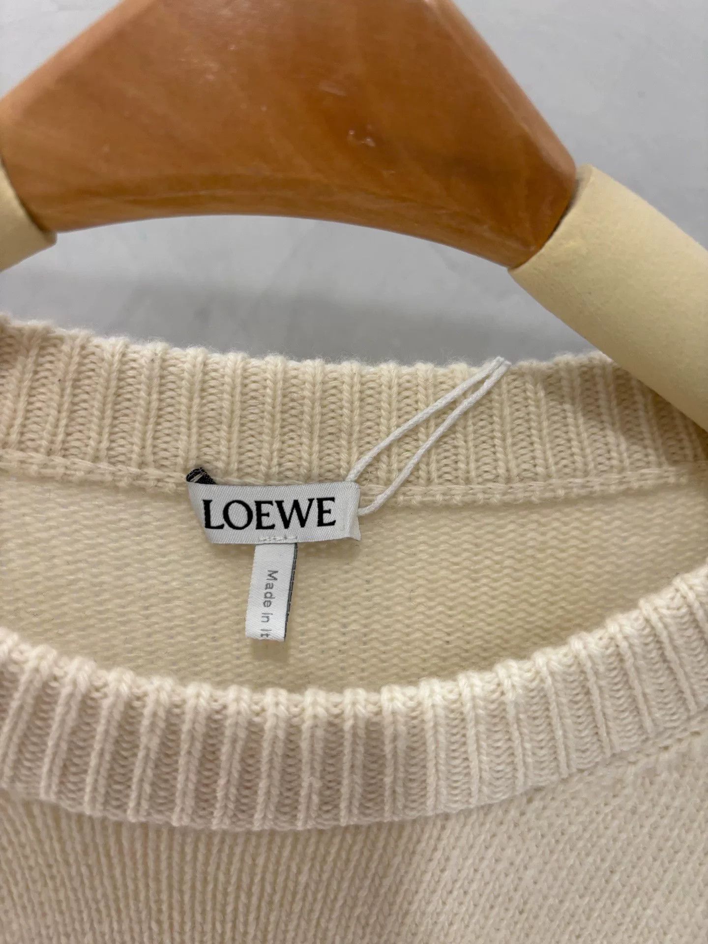 Loewe Loewe Beige Logo Wool Sweater Size US S / EU 44-46 / 1 - 2 Thumbnail