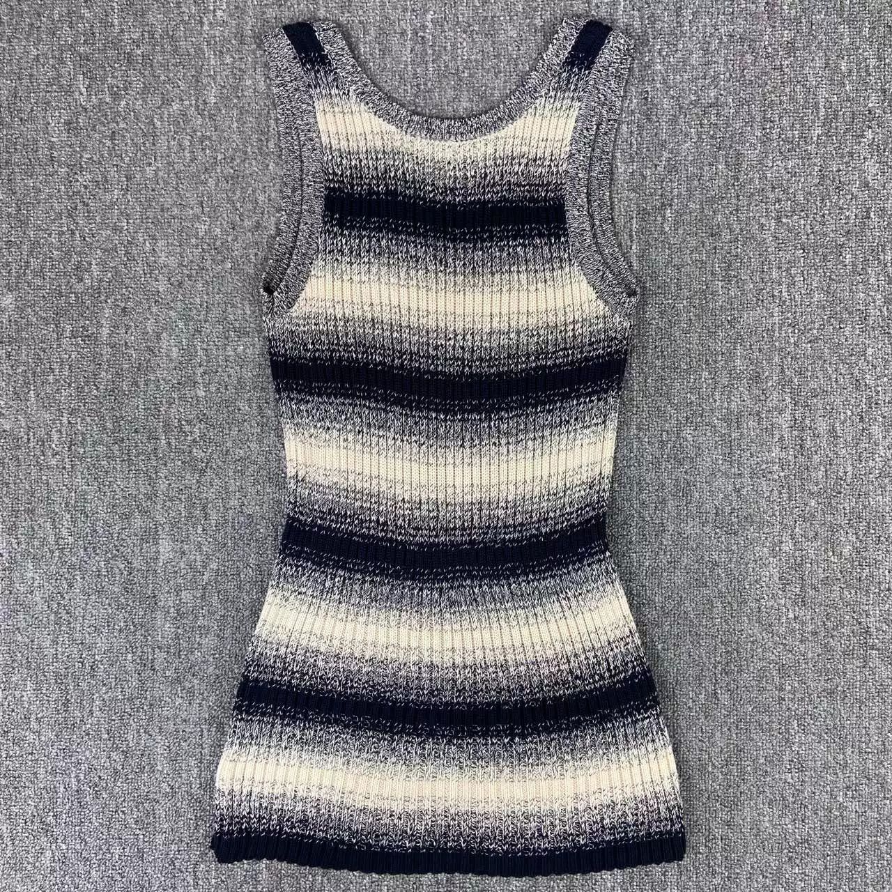 Dior dior striped gradient knit tank top Size US XS / EU 42 / 0 - 2 Thumbnail