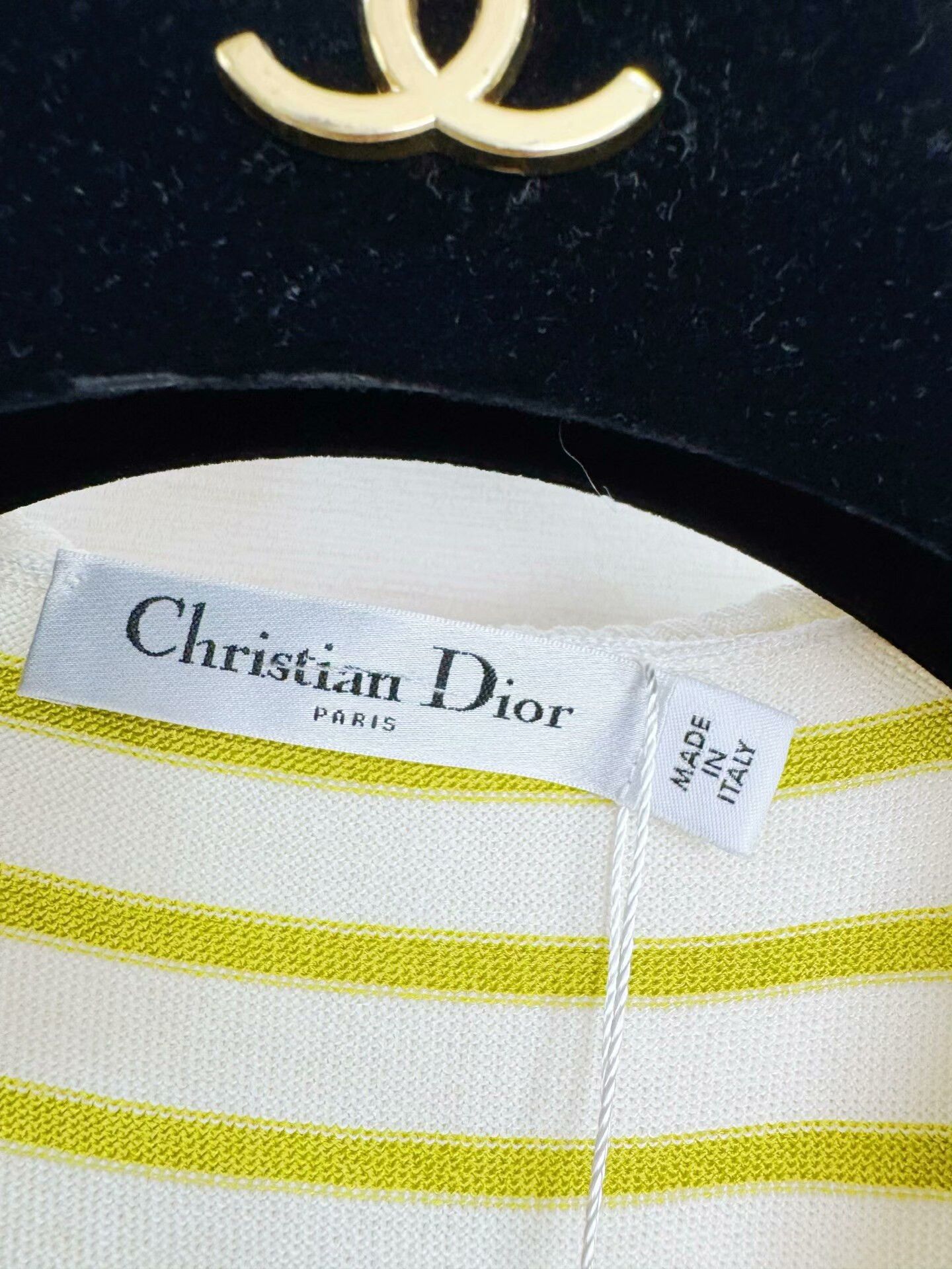 Dior dior striped sleeveless vest in beige Size US S / EU 44-46 / 1 - 2 Thumbnail
