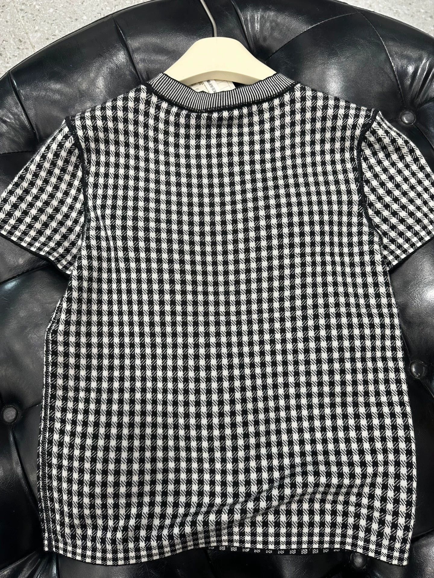 Dior dior houndstooth knit short sleeve top Size US S / EU 44-46 / 1 - 3 Thumbnail