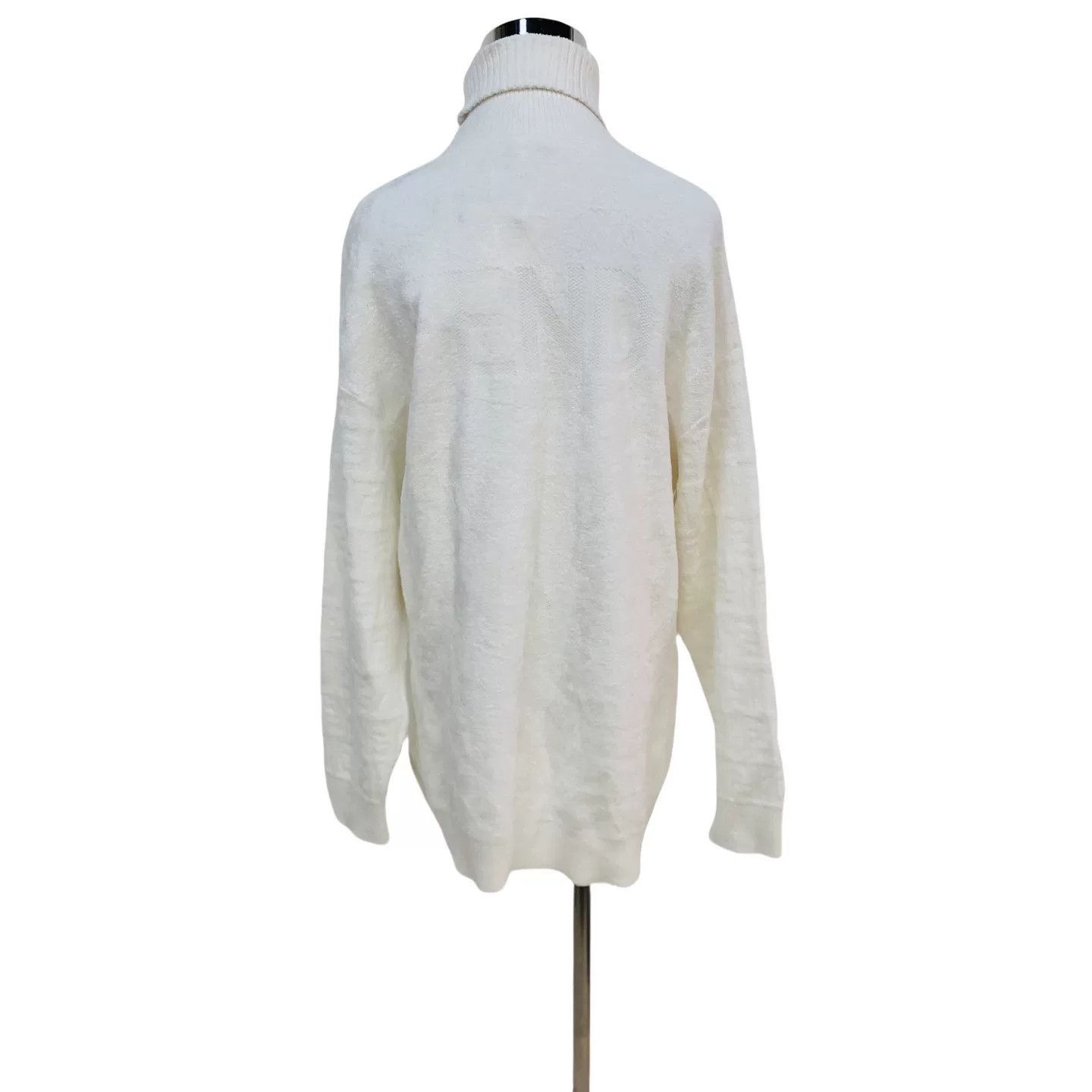 Fendi fendi ff logo high-neck knit sweater Size US M / EU 48-50 / 2 - 2 Thumbnail