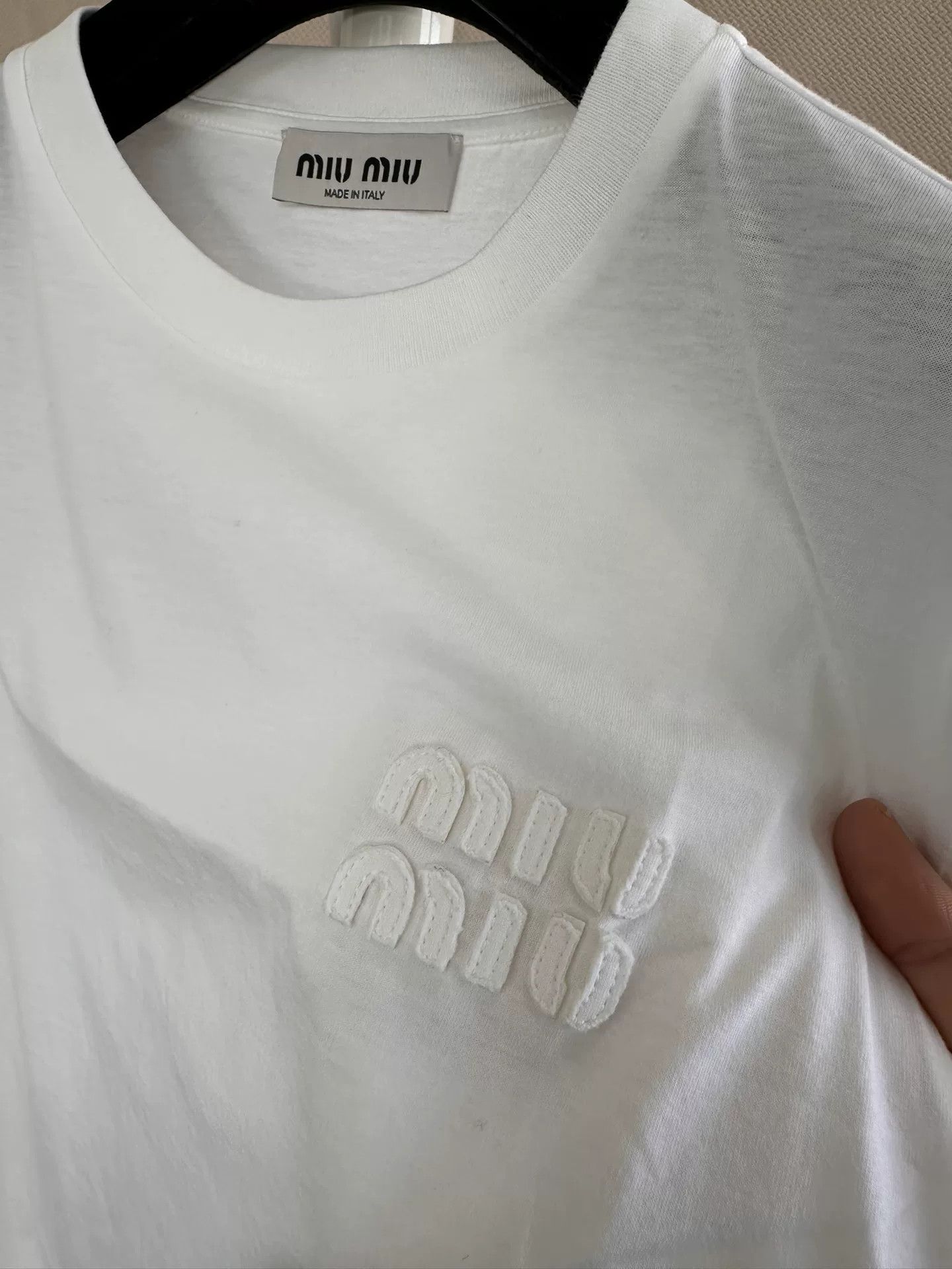 Miu Miu miu miu white short sleeve t-shirt Size US XS / EU 42 / 0 - 2 Thumbnail