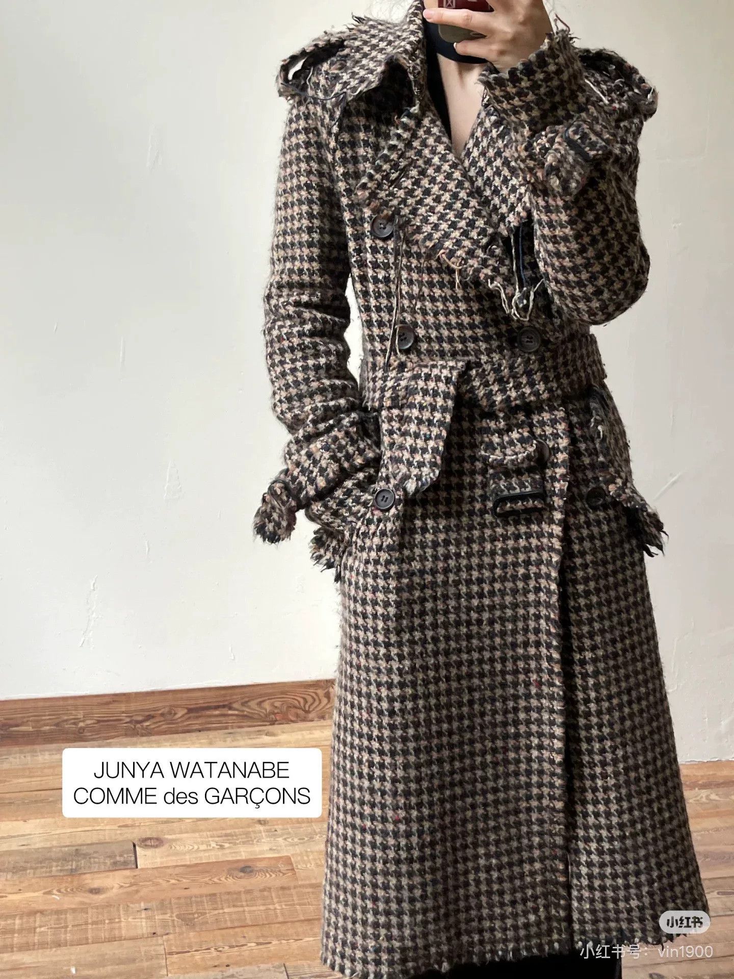 Junya Watanabe stylish double-breasted wool coat by junya watanabe Size US S / EU 44-46 / 1 - 9 Thumbnail