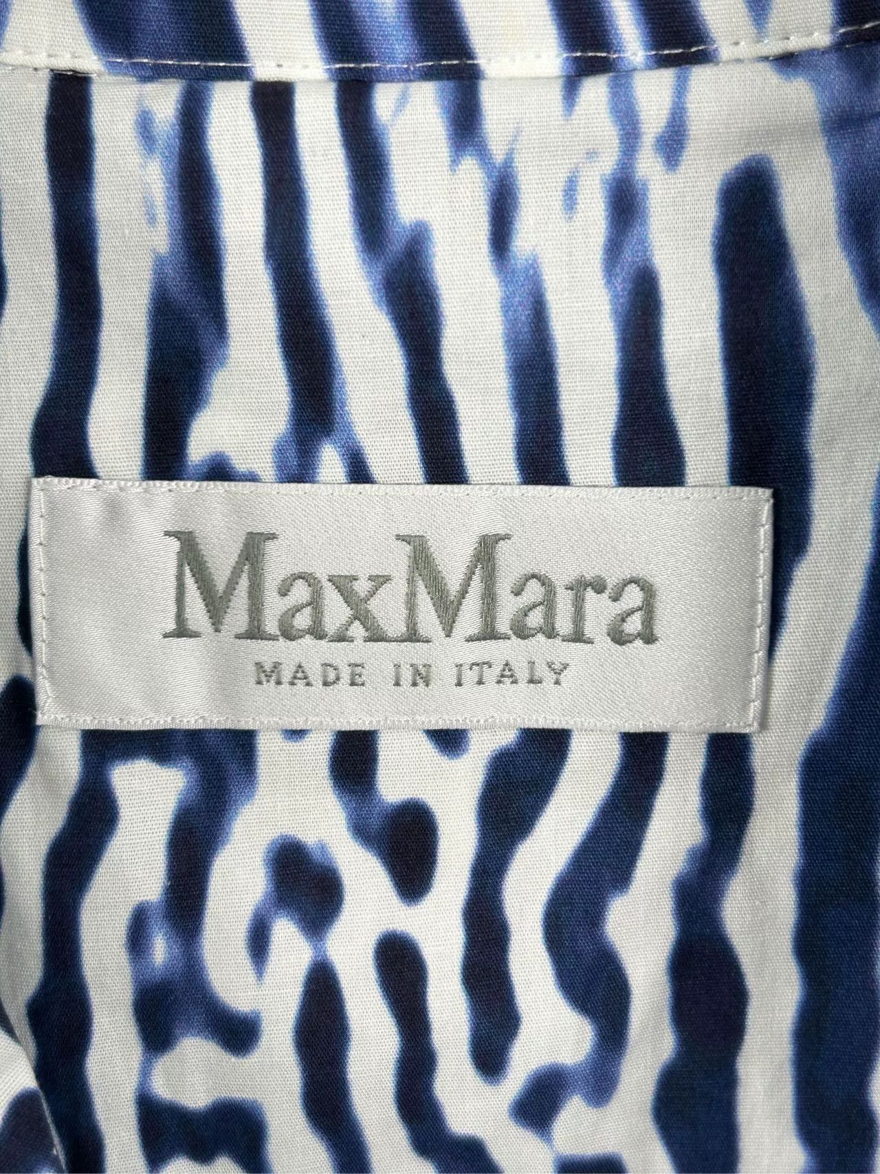 Max Mara maxmara striped belted dress in blue Size US M / EU 48-50 / 2 - 3 Thumbnail