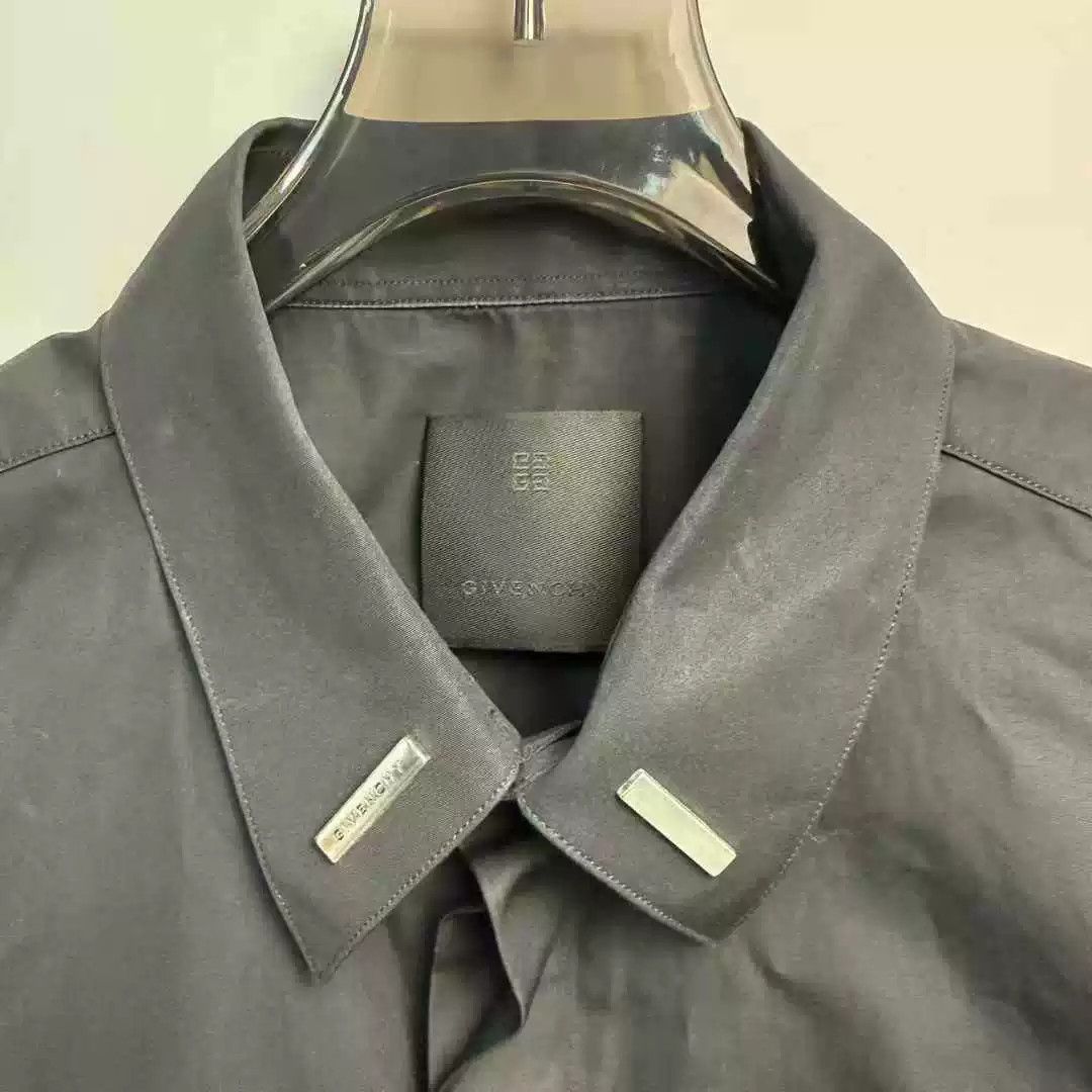 Givenchy Givenchy Metal Buckle Detail Long Sleeve Shirt Size US M / EU 48-50 / 2 - 2 Thumbnail