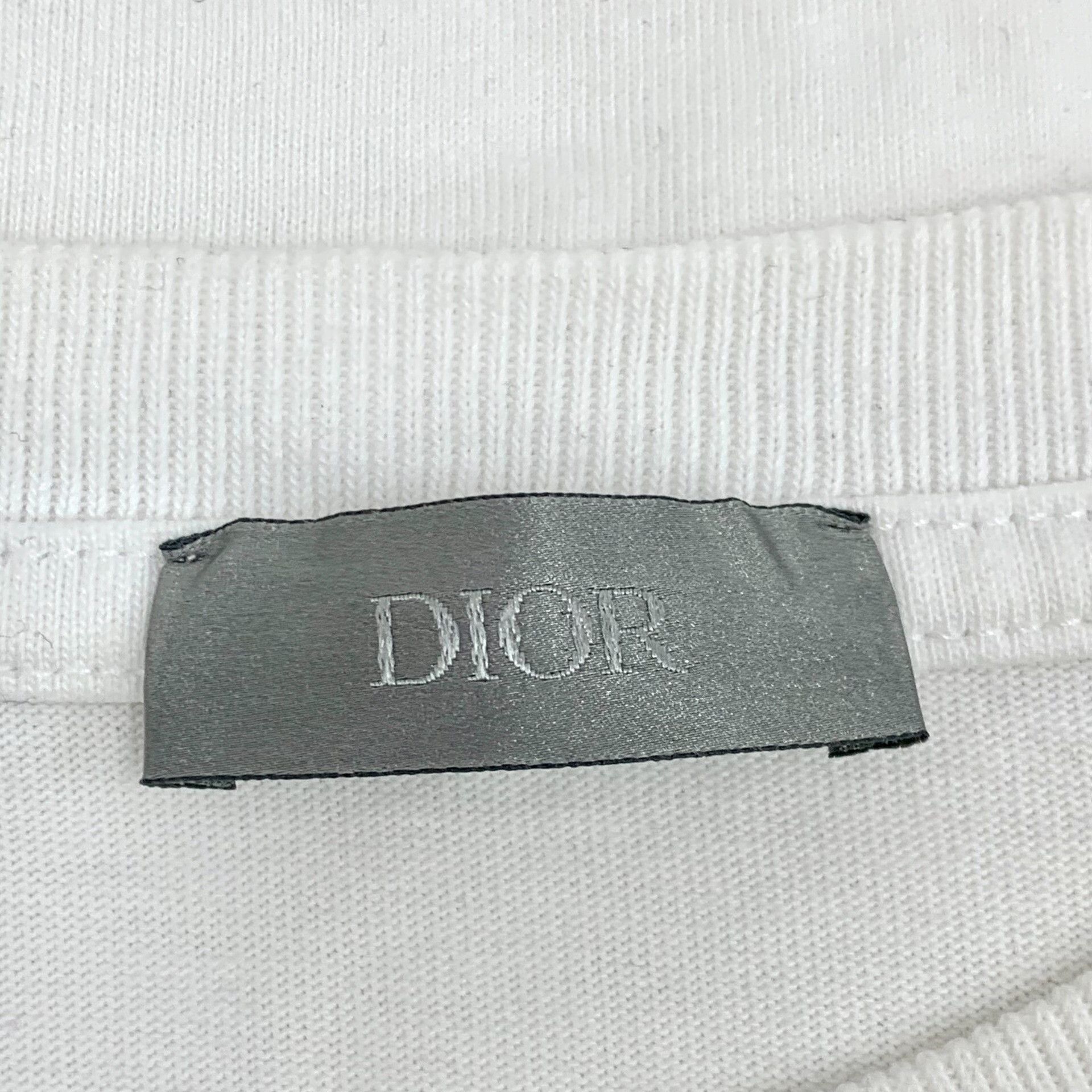 Dior white cd embroidered cotton t-shirt Size US XS / EU 42 / 0 - 5 Thumbnail