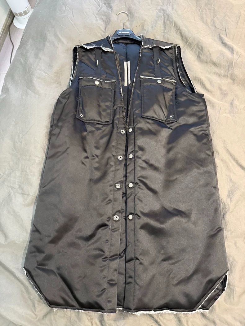 Rick Owens Rick Owens Black Long Sleeveless Vest Size US XL / EU 56 / 4 - 2 Thumbnail