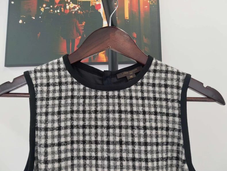 Louis Vuitton Louis Vuitton Checkered Sleeveless Dress Size US XS / EU 42 / 0 - 3 Thumbnail