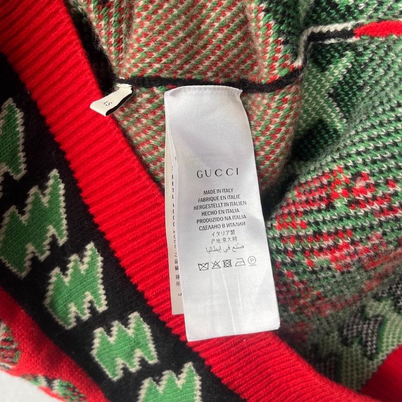 Gucci Gucci Logo all-over print knitted cardigan XS Size US XS / EU 42 / 0 - 5 Thumbnail