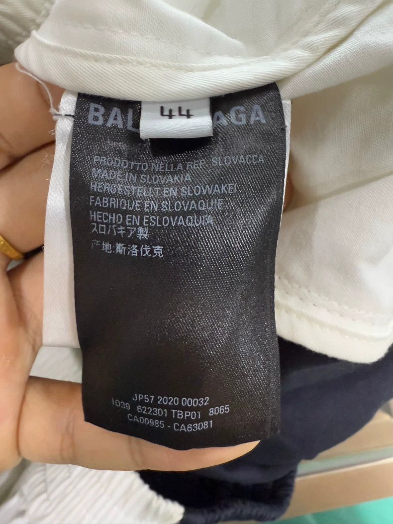 Balenciaga Balenciaga Black White Logo Jacket Size US XL / EU 56 / 4 - 4 Thumbnail