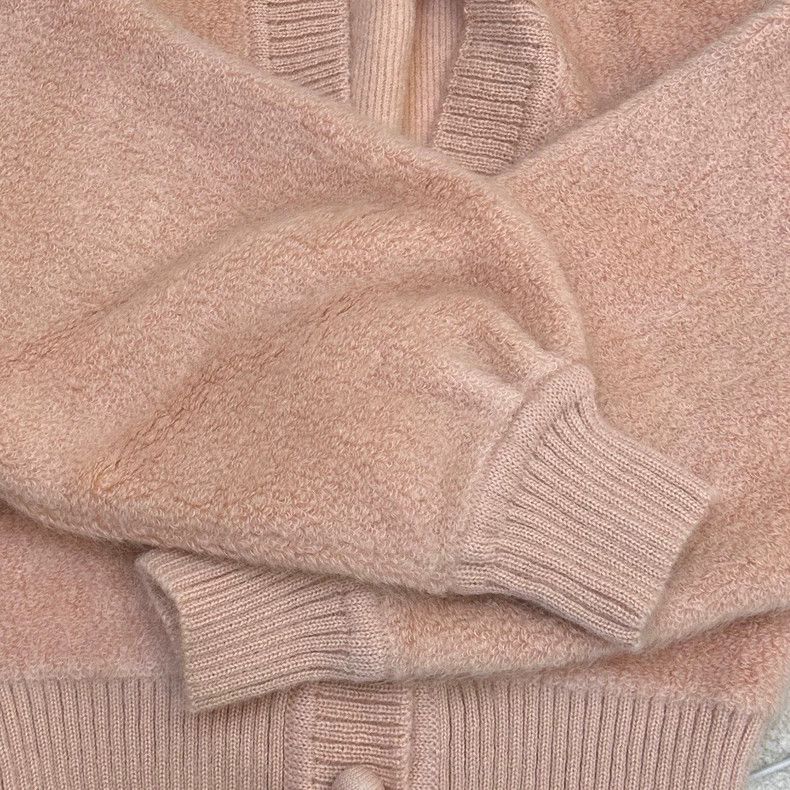 Fendi Embroidered Mohair Cardigan