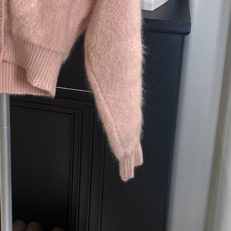 Fendi Embroidered Mohair Cardigan