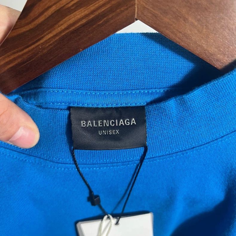 Balenciaga Balenciaga Short Sleeve Shirt Blue Size US XXS / EU 40 - 3 Thumbnail