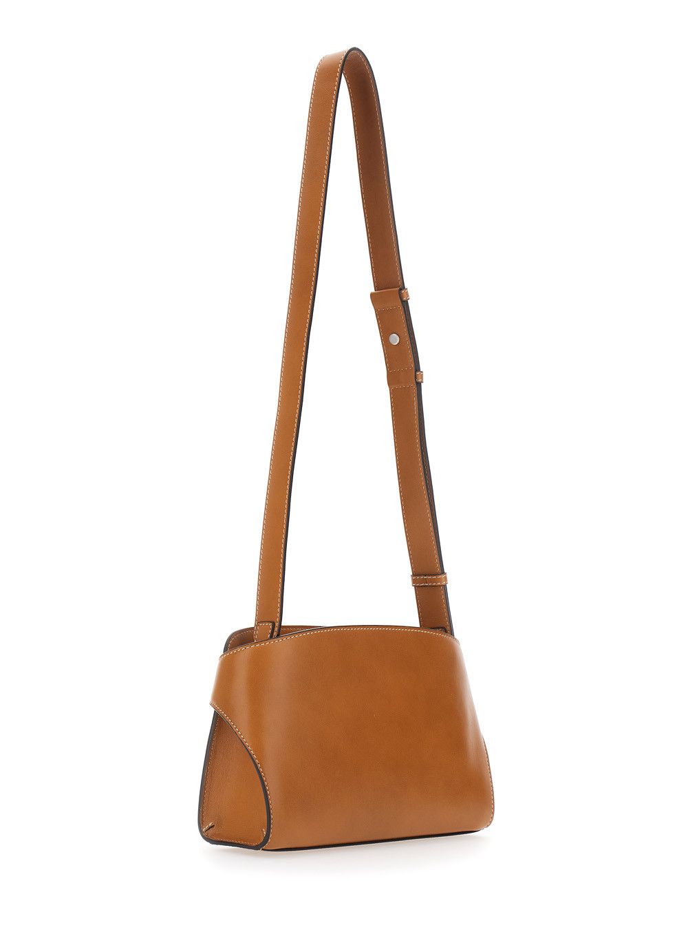 Salvatore Ferragamo 'Messenger Hug' Brown Crossbody bag with Lettering Logo and Gancini Buckles in Leather Man Size ONE SIZE - 3 Thumbnail