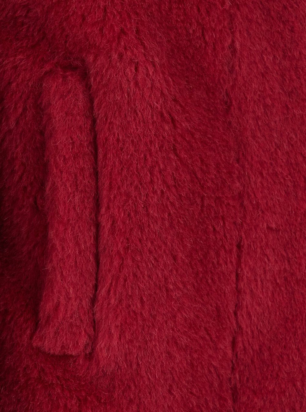 Max Mara 'Triton' Red Coat with Oversized Classic Collar in Alpaca Blend Woman Size M / US 6-8 / IT 42-44 - 3 Thumbnail