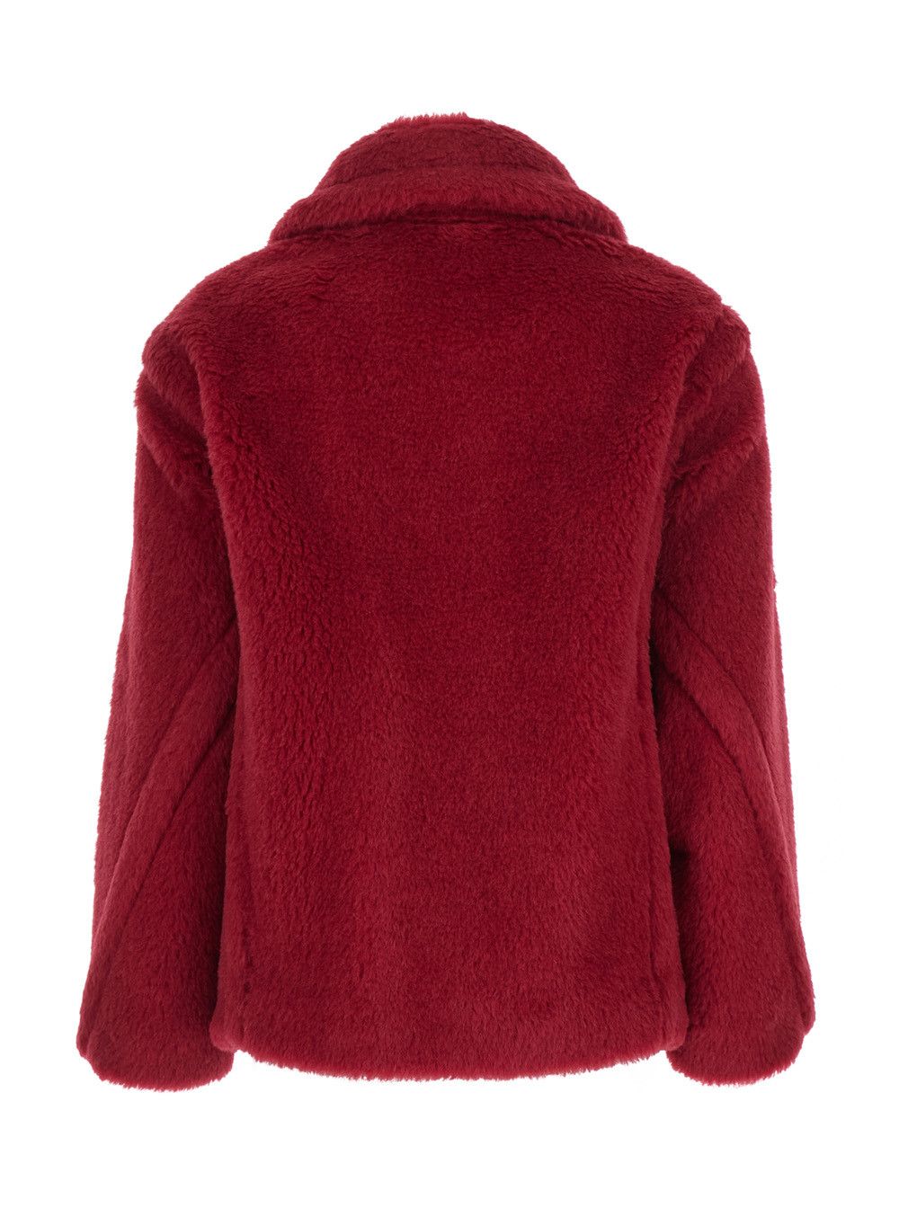 Max Mara 'Triton' Red Coat with Oversized Classic Collar in Alpaca Blend Woman Size M / US 6-8 / IT 42-44 - 2 Thumbnail