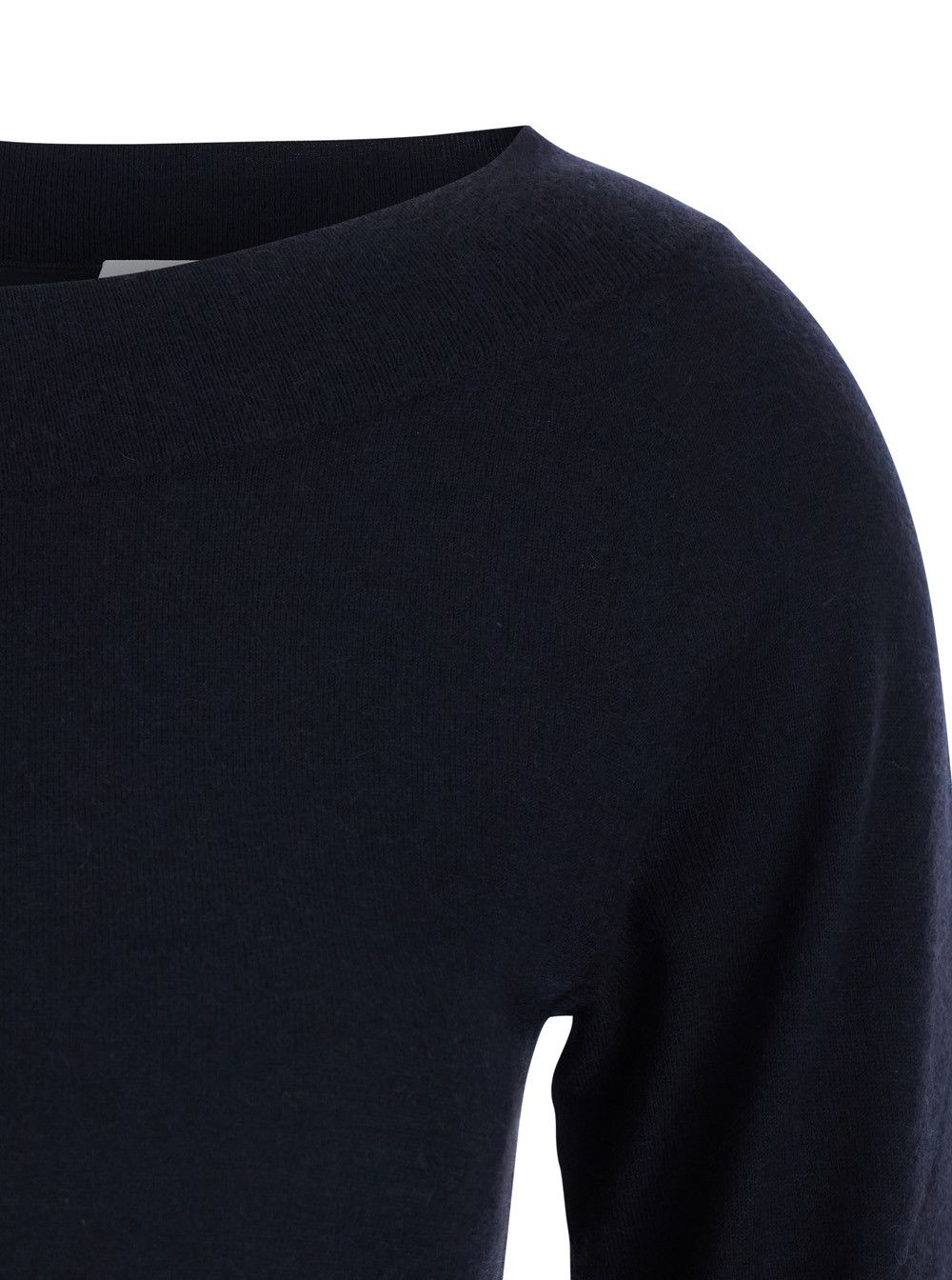 Max Mara 'Faretra' Blue Sweater with Boat Neck in Cashmere Woman Size S / US 4 / IT 40 - 3 Thumbnail
