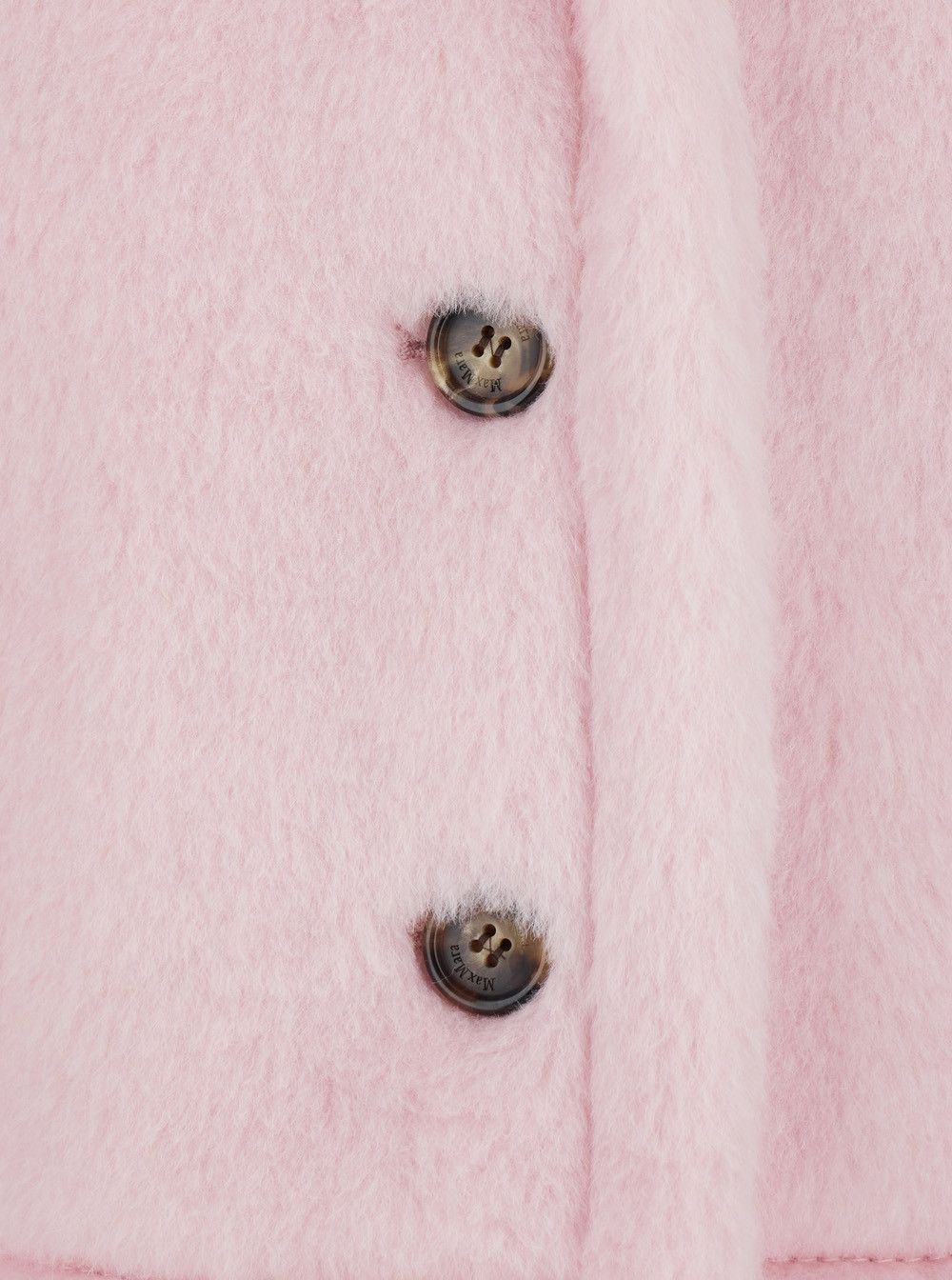 Max Mara 'Corvino' Pink Cape with Notched Revers and Short Sleeves in Fur Woman Size M / US 6-8 / IT 42-44 - 3 Thumbnail