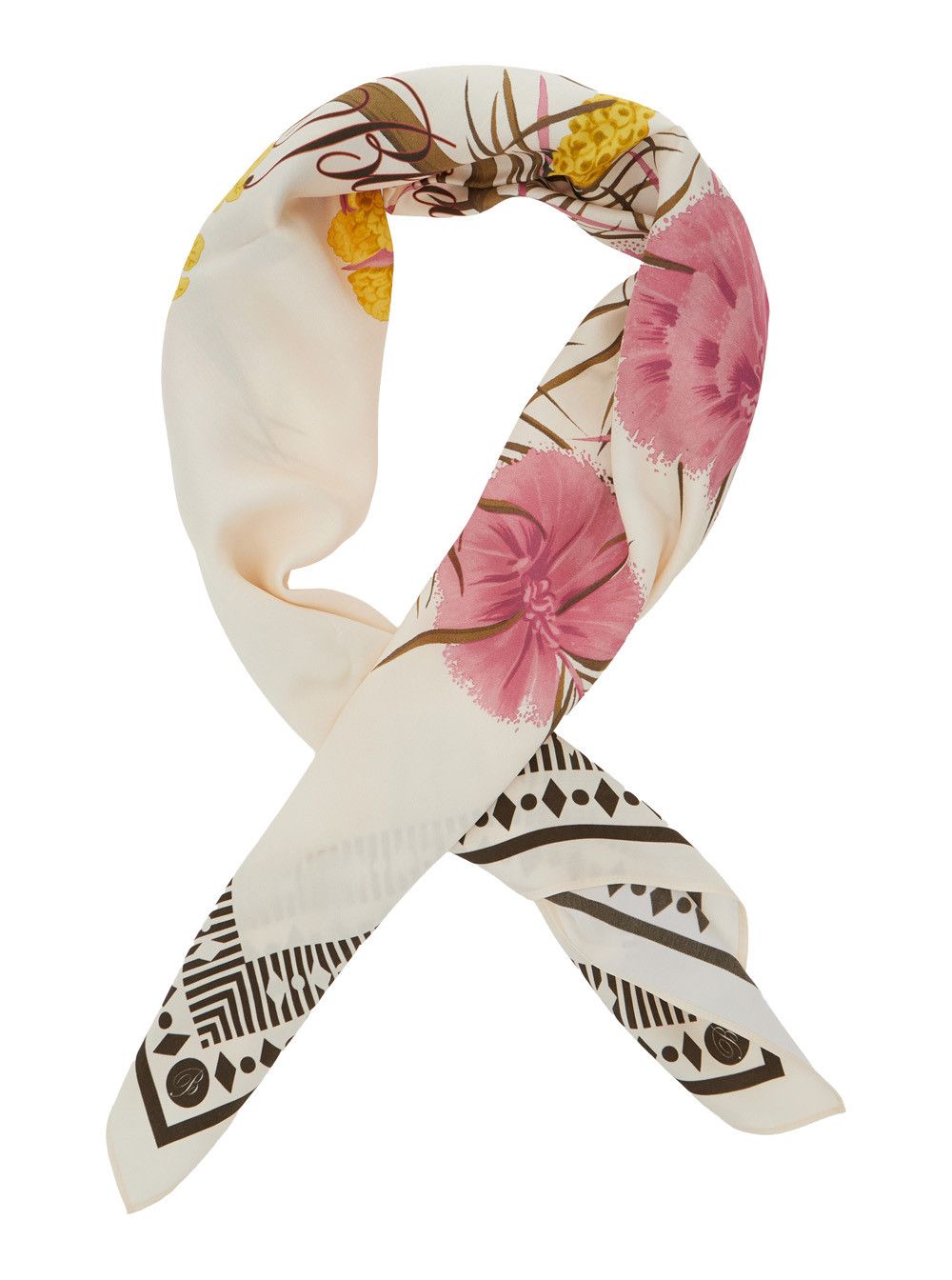 Blumarine PRINTED FOULARD Multicolor Scarf with Viscose Print for Women Size ONE SIZE - 2 Thumbnail