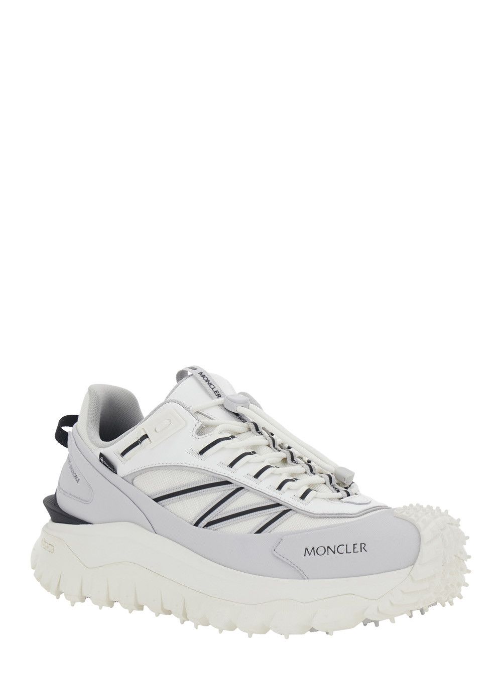 Moncler Low Sneakers 'Trailgrip GTX' with Fabric Logo Detail White and Black Men Size US 10 / EU 43 - 2 Thumbnail