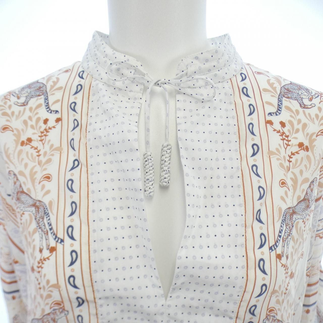 Hermes Hermes Hermes 5E0626DU Twillene Silk Top 34 Others Tops DUTY FREE for USA Size ONE SIZE - 5 Thumbnail