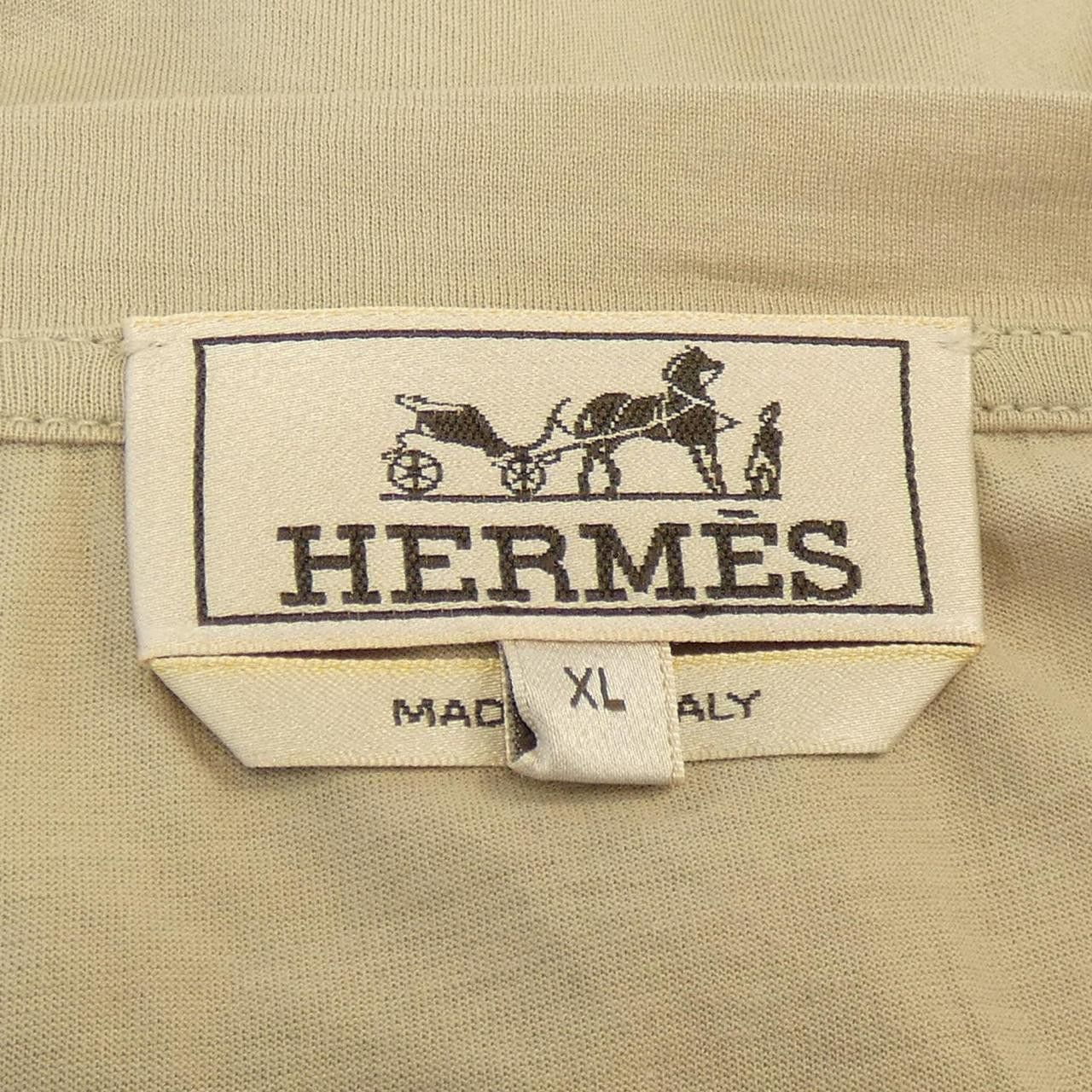 Hermes Hermes Hermes T-shirt Cotton T-shirt XL Cotton T-Shirts DUTY FREE for USA Size ONE SIZE - 4 Thumbnail