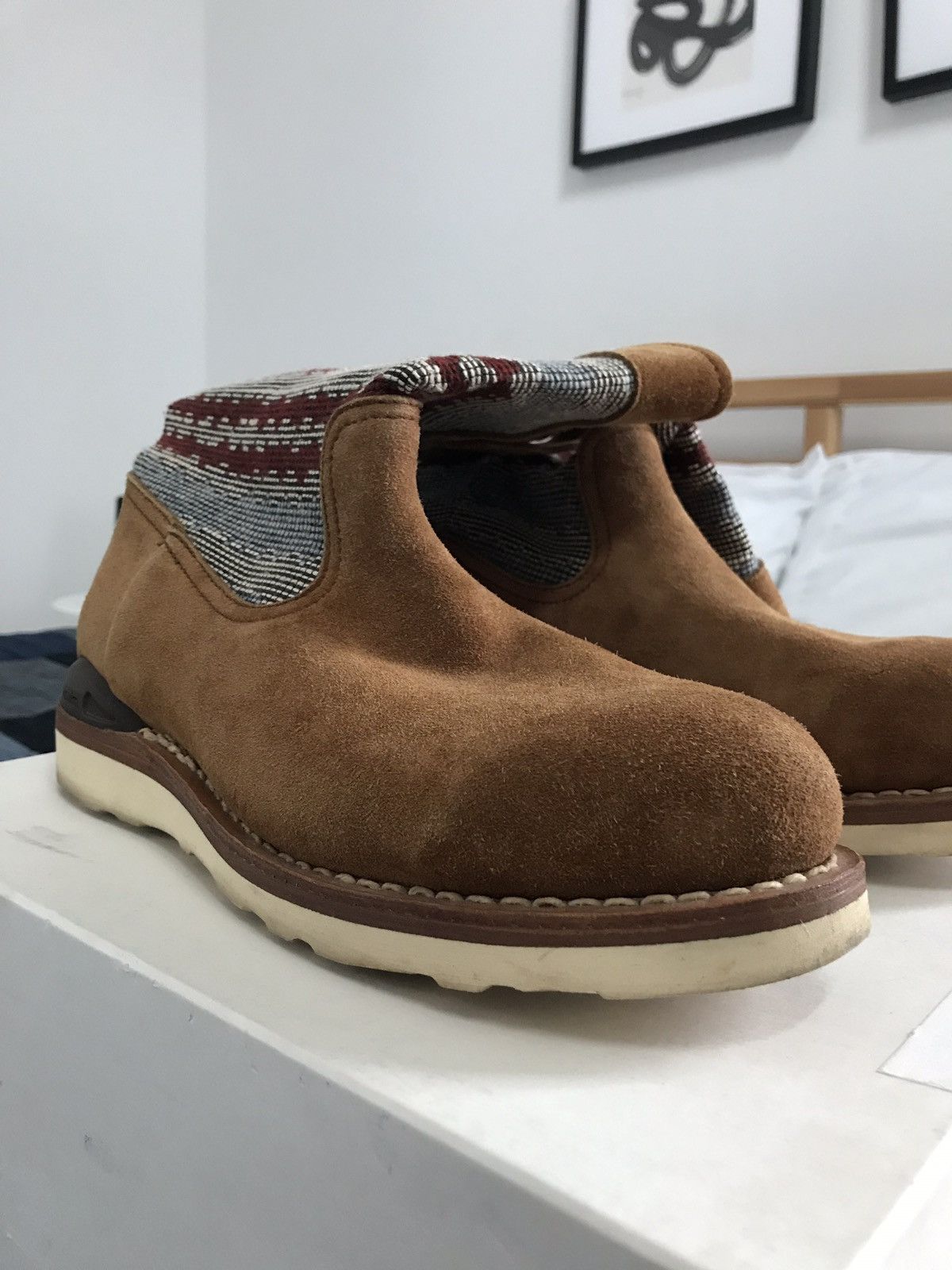Visvim Wabanaki Blanket Folk Boots | Grailed
