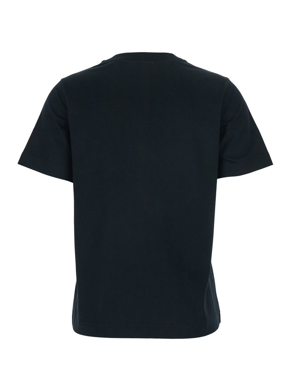 Burberry Black T-Shirt with Logo Lettering on the Front in Cotton Woman Size M / US 6-8 / IT 42-44 - 2 Thumbnail