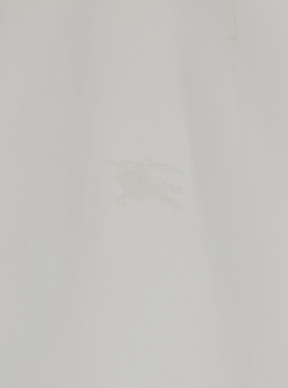 Burberry 'Ellora' White Shirt with Pointed Collar and Tone-on-Tone Embroidered Logo in Cotton Woman Size XS / US 0-2 / IT 36-38 - 3 Thumbnail