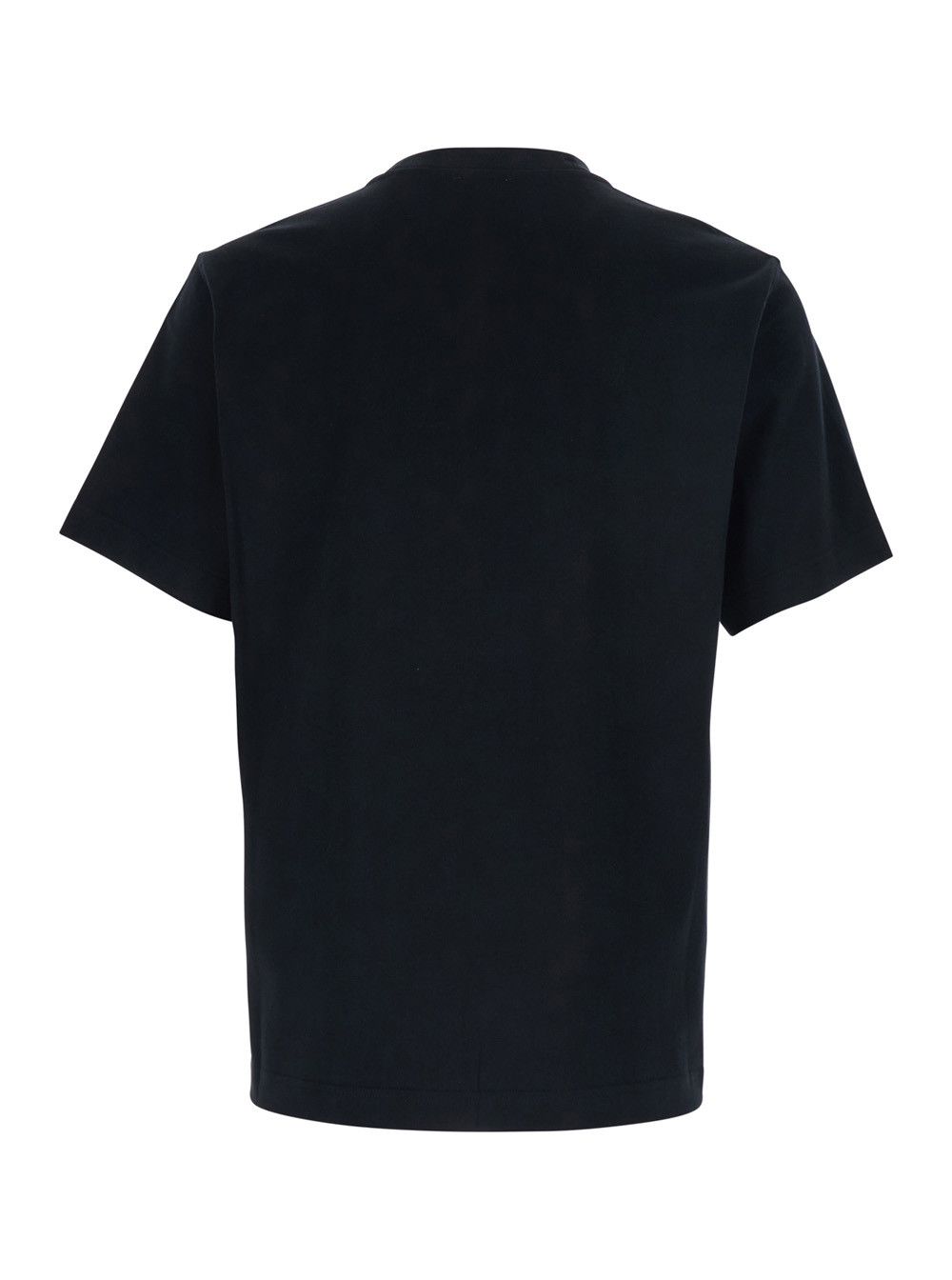 Burberry Black Crew Neck T-Shirt with Logo Lettering on the Front in Cotton for Men Size US XL / EU 56 / 4 - 2 Thumbnail