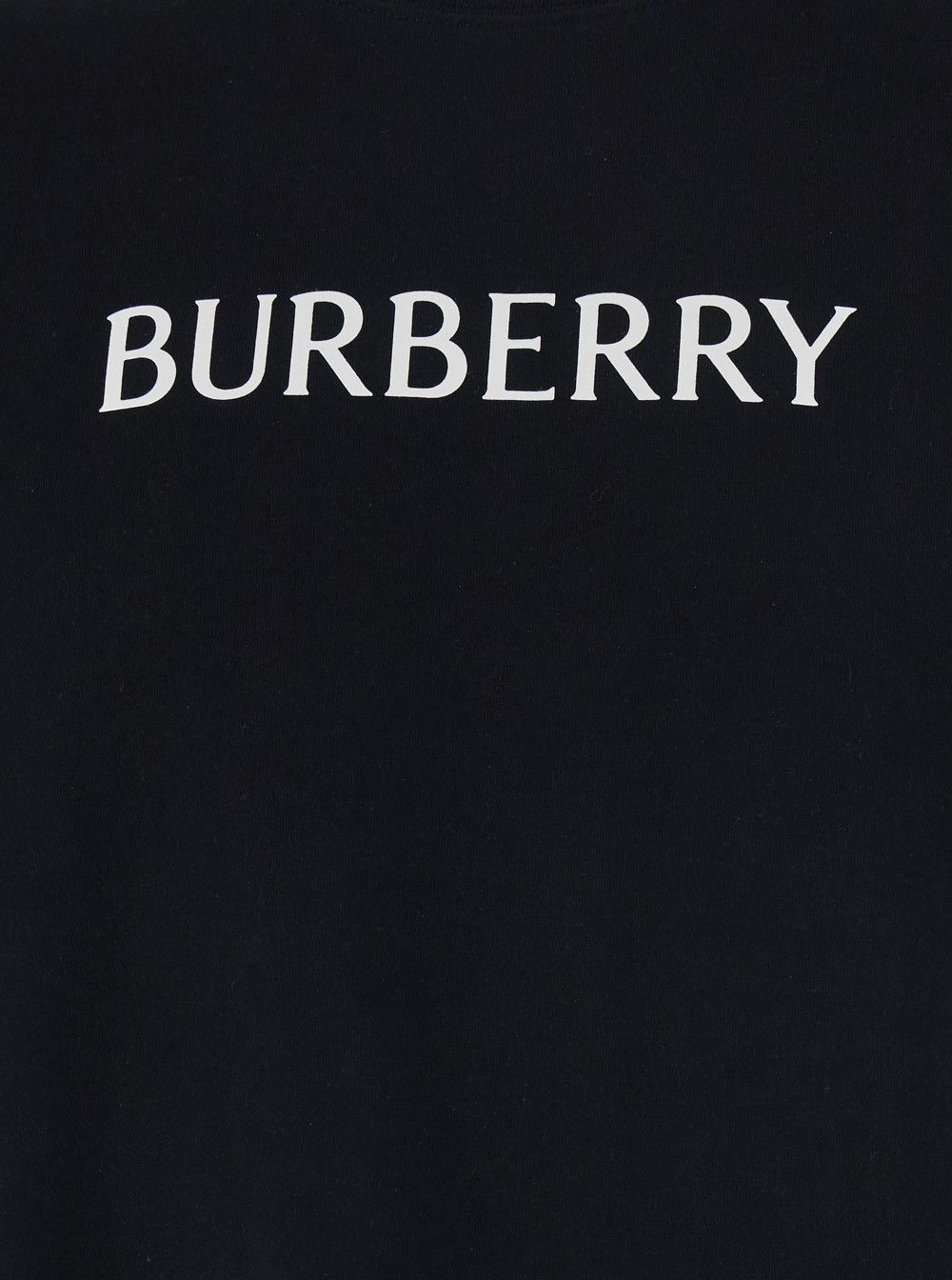 Burberry Black Crew Neck T-Shirt with Logo Lettering on the Front in Cotton for Men Size US XL / EU 56 / 4 - 3 Thumbnail